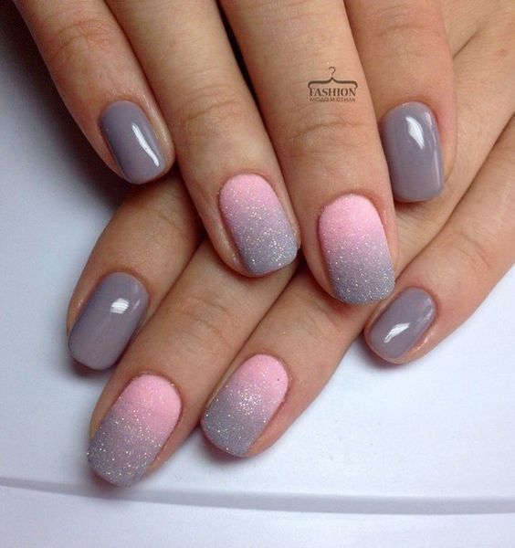 Modelo de nails ombre