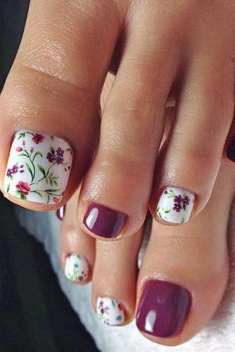 flores lindas nas unhas decoradas