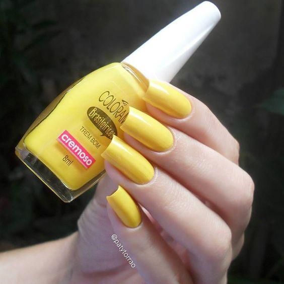 dica de unhas pintadas de amarelo