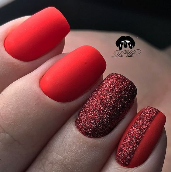 lindas unhas decoradas vermelhas