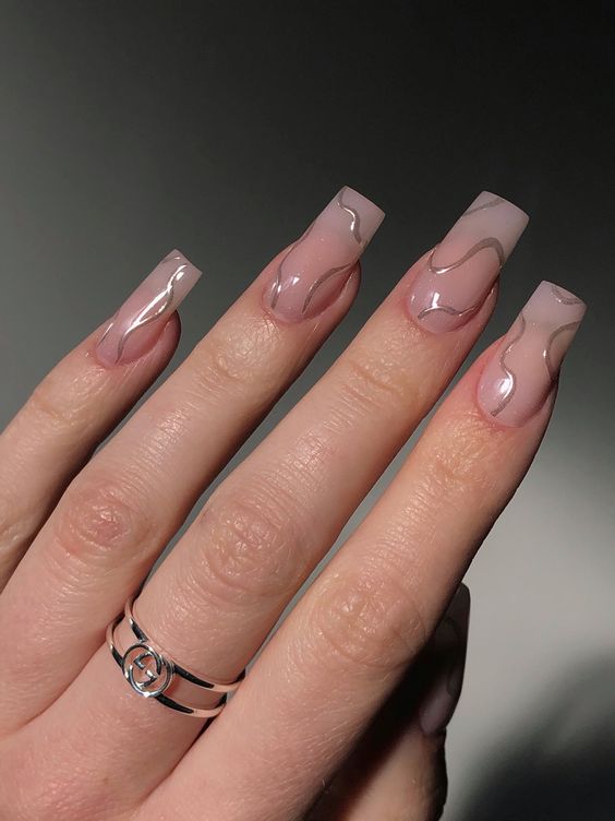 unhas simples para o ano novo