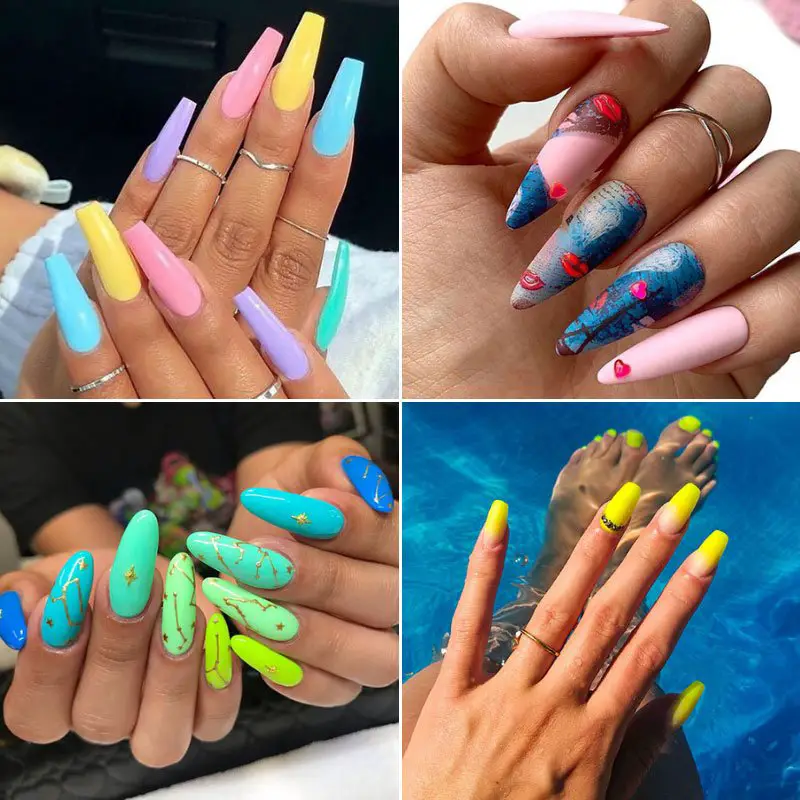 modelos de unhas decoradas fáceis para o verão 2022