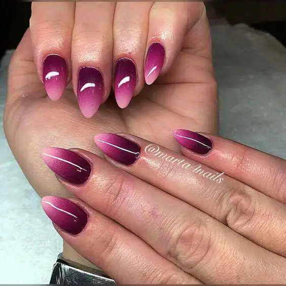 lindas unhas de verão ombre