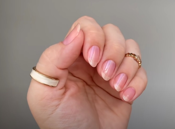 Exemplo de unhas jelly nails naturais