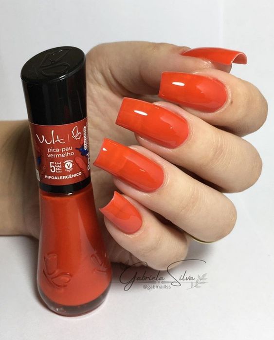 Esmaltação laranja vult