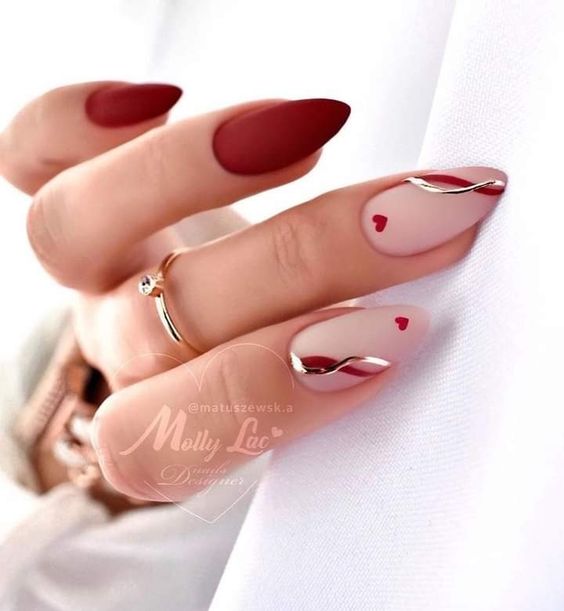 Design de Unhas decoradas para o dia dos namorados