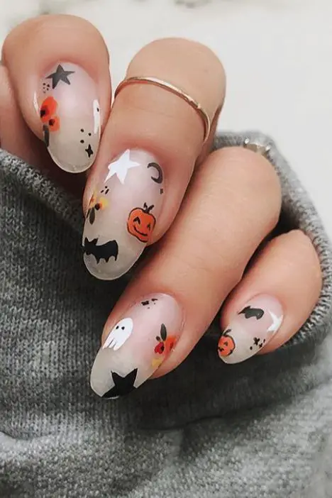 Inspiração de unhas decoradas de halloween