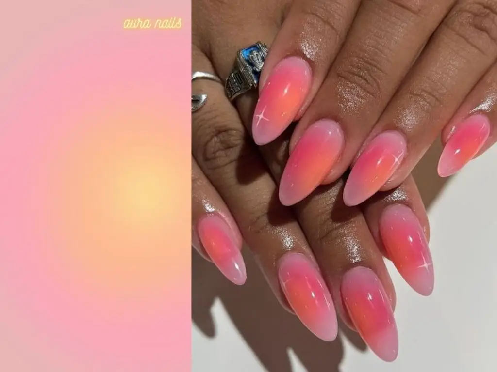 Exemplo do que são aura nails